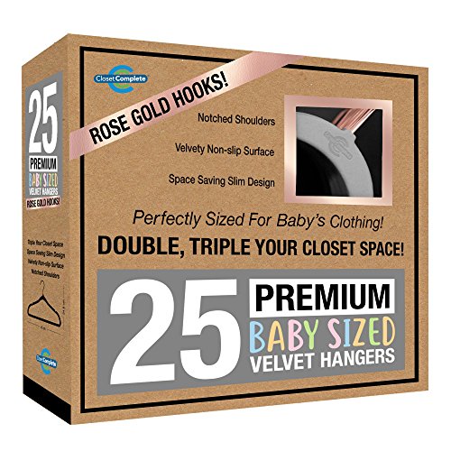 Closet Complete Baby Velvet Hangers, Premium
