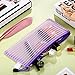 Bememo 20 Pieces 10 Colors Zipper Mesh Pouch A6 Size Multipurpose Travel Bag for Cosmetics Makeup Offices Supplies Travel Accessories