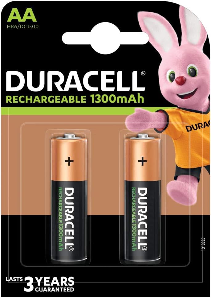 Duracell 2 x Duracell Duralock AA Rechargeable Batteries, Green, 2 Count (Pack of 1)
