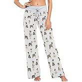 Ollabaky Women's Pajama Pants PJs Bottoms for Women Wide Leg Sleep Lounge Pants