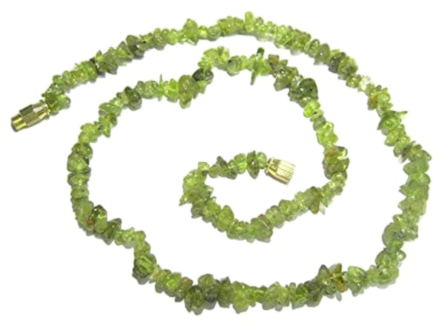 CRYSTALMIRACLE Beautiful Peridot 18 INCHES Gemstone Necklace Crystal Healing Women Gift Positive Energy Fashion Accessory Peace Chakra Handcrafted