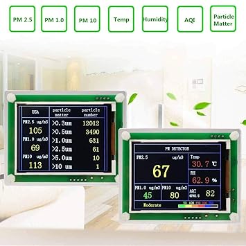 8°KL Medidores de calidad de aire interior PM 2.5 Módulo detector ...