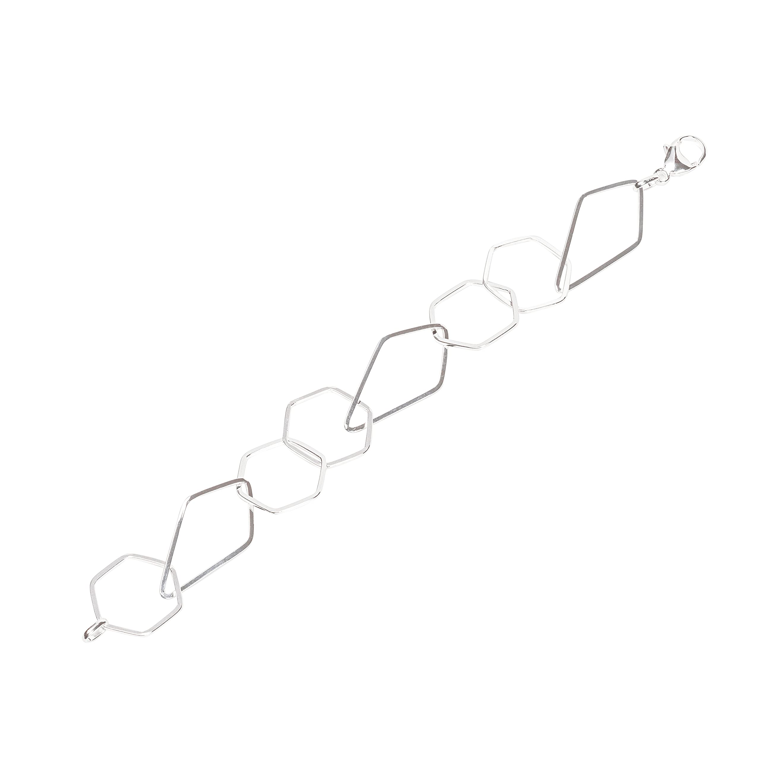 NKlaus bracelet 925 Sterling Silver 21cm Luna chain ladies link anchor bracelet exquisite 12843