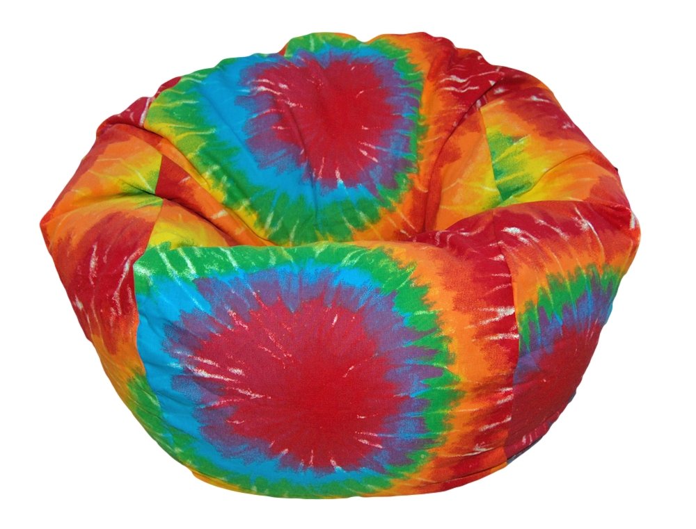 Ahh! Products Tie Dye Rainbow Kid Bean Bag Chair Toys & Games