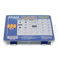 BOJACK 37 Values 480 Pcs Electronics Component Fun