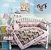 SOHO Pink Camo Baby Crib Nursery Bedding Set 13 pcs included Diaper Bag with Changing Pad & Bottle Case