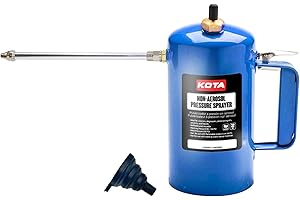 LAUCO Non Aerosol Pressure Sprayer - Refillable Pressurized Sprayer Bottle for Oil, Solvent, Degreasers, Lubricants - Recharg