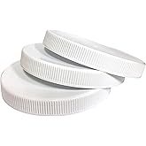 The Kombucha Company - 110mm (4.33") Fit - 3-Pack White Plastic Lids for Most 1 Gallon Wide Mouth Jars – PE Foam Liner, Food-Grade, Leak-Resistant Caps (Jars Not Included)