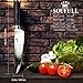 Chef Knife, VIPON 8 inch High Carbon Stainless Steel Kitchen Knife Ergonomic Handle Durable Blade Sharp Butcher Knife with Guard&Gift Box