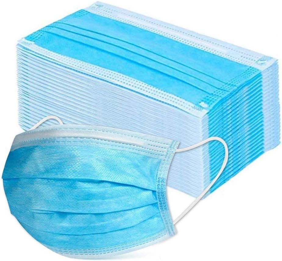 OPPUKI Disposable Dustproof Pollen-Preventive nonwoven 3-Layer Filter 10~500 Pieces Wide Selection (Color : Blue, Size : 15)