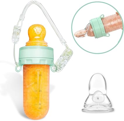 Babyvoeding Feeder Peuter Fruit Feeder Fopspeen Fopspeen Feeder Siliconen Babyvoeding Feeder Met Fopspeenclip En Afgiftelepel Voedingsbenodigdheden Voor Baby Peuter Amazon Nl