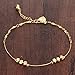 OPK Jewelry 18k Gold Plated Copper Women Anklet Bracelet Chain Lantern Pendant Links Curb Chain Length Adjustable