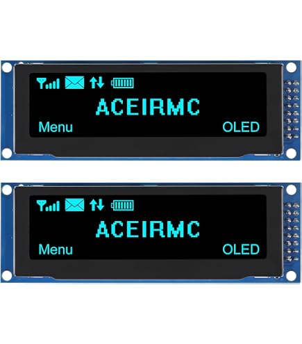 3,12 Zoll OLED-Display 256x64 Pixel – Monochrom, SSD1322, Leergehäuse – Für Mikrocontroller & Hobbyprojekte