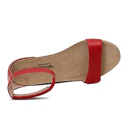 NAOT Footwear Women's Mermaid Wedge Kiss Red Lthr