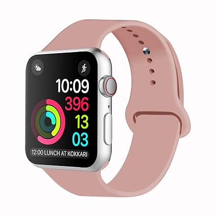 iDon Smart Watch Sport Band, Soft Silicone Replacement Sports Band Compatible for Apple Watch Band 38mm 2017 Series 3 Series 2 Series 1 All ...