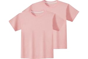 Mr.Color Toddler Boys Tshirt Plain Short Sleeve Shirts Cotton Crewneck Solid Color Baby Kids Tops Basic Clothes 2-13 Years
