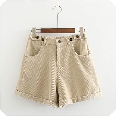 corduroy shorts high waisted