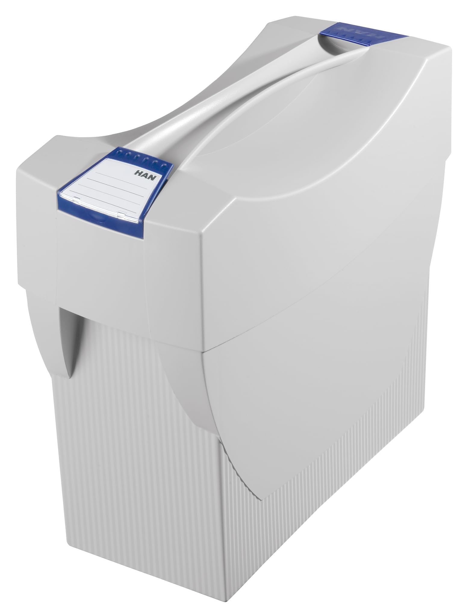 HAN 1901-11, Suspension file box SWING-PLUS with lid. The mobile office. Innovative design for 20 suspension files, integrated holder, light-grey
