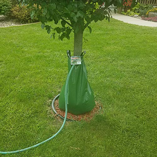 Iowa Worm Composting Tree Watering Bundle, 4 Items - 2 Slow Release Watering Bags for Trees 15 gal.- 1 Slow Release Watering Bag for Trees and Shrubs 15 Gal.- 1 Handy Frig Magnet Watering Reminder