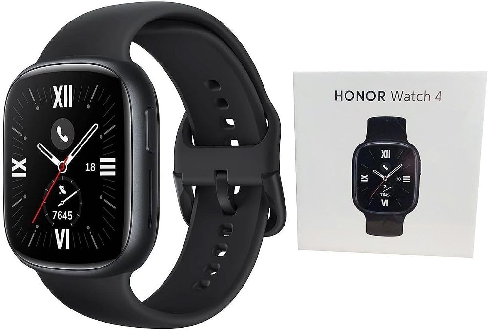 HONOR Watch 4 45mm Bluetooth Black AMOLED Screen Fitness Tracker