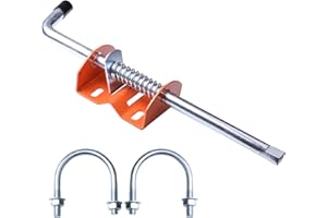 Aiwaiufu Heavy Duty Gate Anchor Cane Bolt – 18 Inch Drop Rod Stake for Farm, Garden, Ranch Fence Gates – Prevent Swinging & Sagging – Zinc Plated Steel