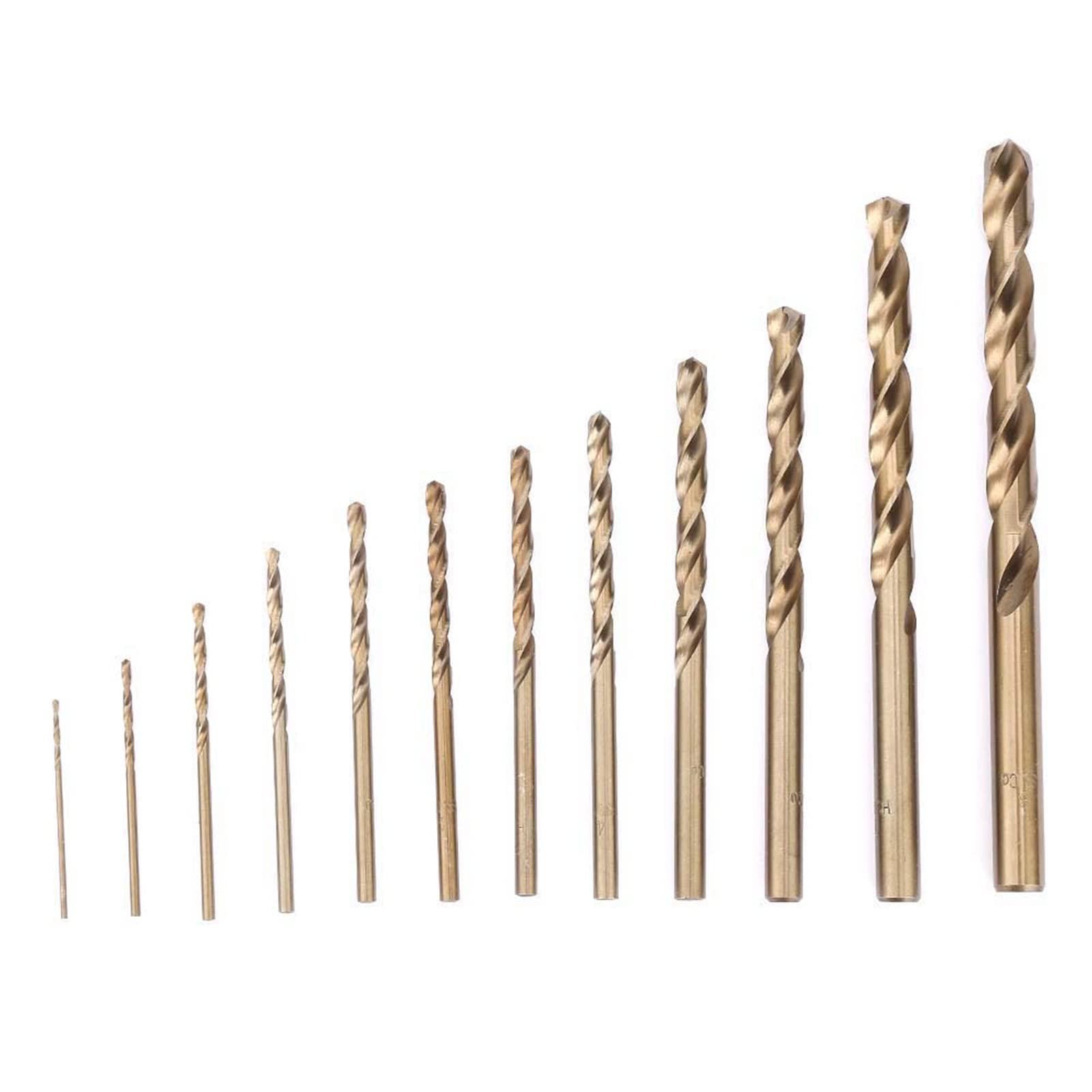 74Pcs HSS Co Twist Drill Bit Set, M35 Cobalt Drill Bit Set HSS CO Twist Drills Bit Combination Tools for Drilling Holes In Stainless Steel and Steel Plates(1.0-8.0mm)