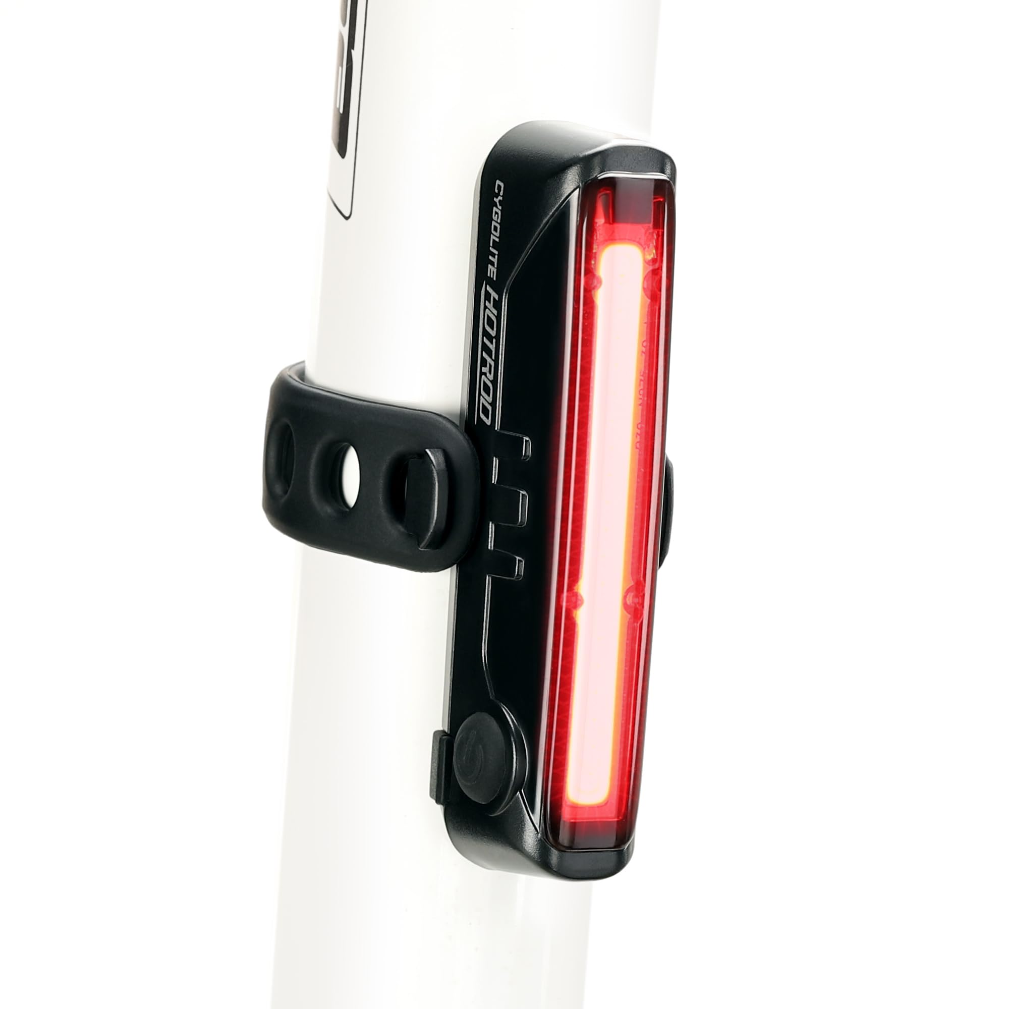 CYGOLITE Hotrod – Luz trasera para bicicleta de 50 lúmenes – 6 modos diurno y nocturno – LEDs de gran brillo – Compacto y elegante – Resistente al agua IP64 – Soporte flexible y resistente – Recargable por USB – Ideal para carreteras transitadas
