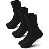 PERSOON Viscose Bamboo Kids Crew Socks – Soft Vibrant Casual Length Fashion Socks for Boys and Girls 3 Pairs