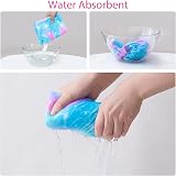WUBAYI 2 Pack Microfiber Hair Towels Quick Dry Ultra Absorbent Mermaid Print view 5