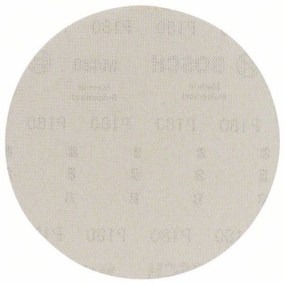 Bosch Professional 2608621166 5 Pieces Sanding sheet M480 Best for Wood and Paint (wood and paint, Ø 150 mm, grit P180, accessories orbital sander), Beige