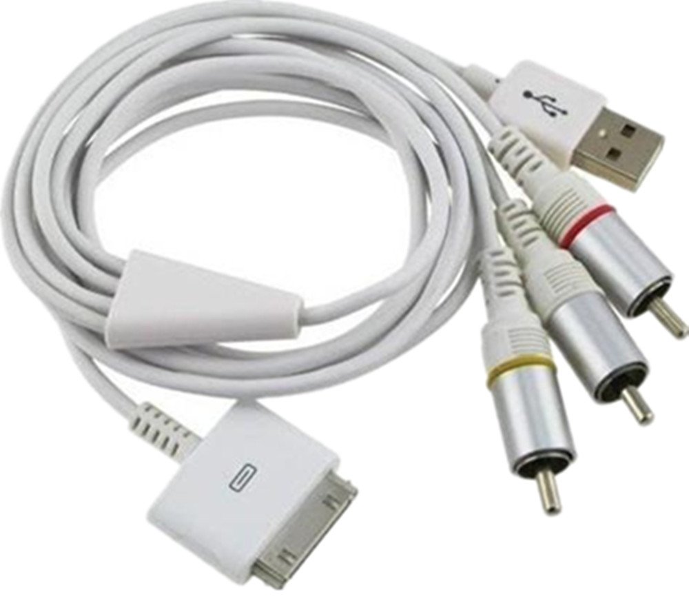 Amazon.com: Composite Av Video to Tv RCA Cable USB Charger for Ipod Touch  Iphone 4 4g 4s 3gs Ipad: Cell Phones & Accessories