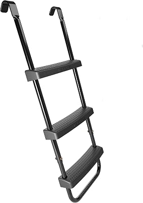 Universalleiter - Rutschhemmende Trampolinleiter mit Breiten Stufen - höhenverstellbare Sicherheitsleiter für's Trampolin - hochwertige & UV-beständige Leiter für viele Trampolinhöhen
