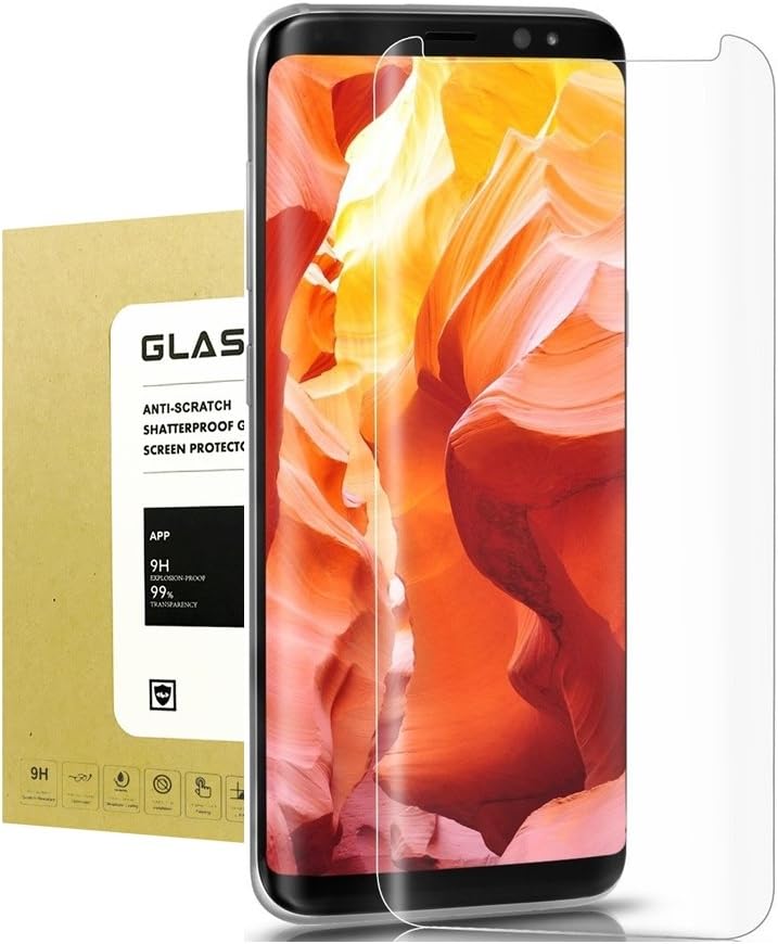 For Galaxy S8 Plus Tempered Glass Screen Protector Full Coverage ,Jyline Edge to Edge HD 3D Curved Protection Resistant Coated [Anti-Scratch] Screen Protector for Samsung Galaxy S8 Plus Clear