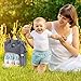 Uigos Baby Diaper Backpack Bag for Women Multi Function Waterproof Water Wipes Gray Travel Bookbag