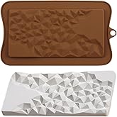 EPYHREHM Break Apart Silicone Chocolate Molds Fragment Candy Mold For Chocolate Bar Candy Energy Bar