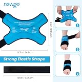 NEWGO Ankle Ice Pack Wrap for Injuries Reusable Hot Cold Therapy view 5