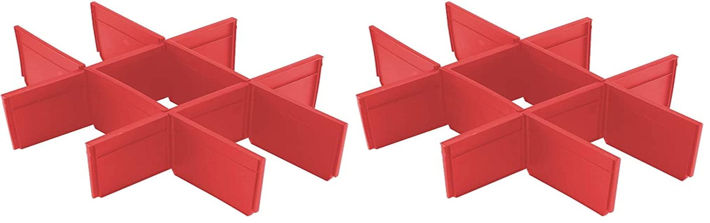 Milwaukee for Packing Out suitcases with 2 Drawers packout dividers, Red