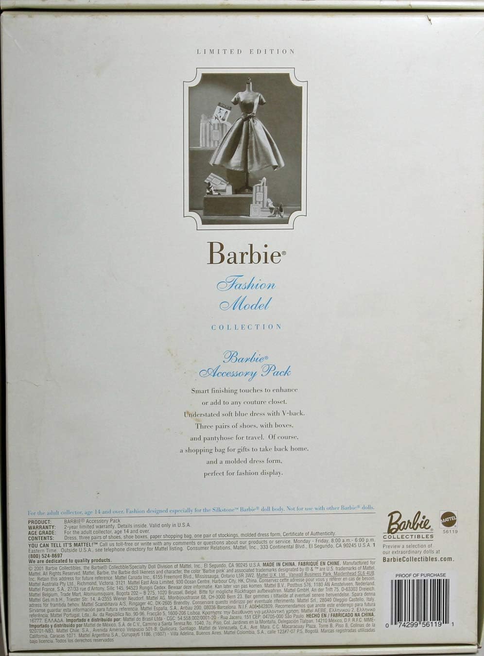 barbie fashion model collection gold label