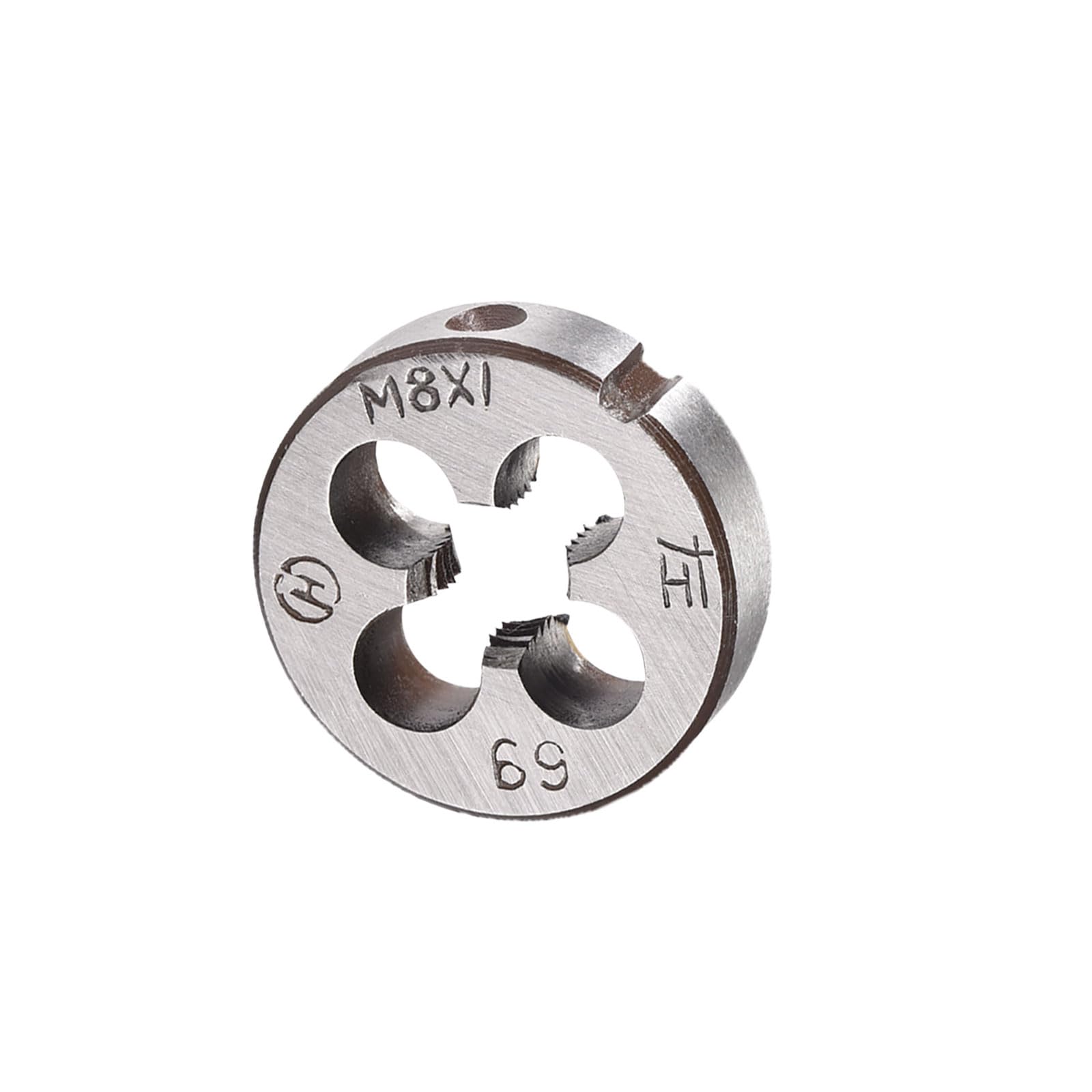 CoCud Metric Adjustable Round Die, M8 X 1.0, Alloy Steel Thread Left Hand Threading Die - (Applications: for Processing External Threads for Metal Plastic)