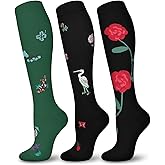 lilisilk Compression Socks For Women Men - 15-20mmHg Compression Support Stockings Graduated For Nurses, Athletic, Travel & Flight Socks