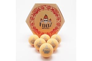 Fooz Headz Foosballs Professional Tournament Quality - Just Like The Pros Use, Official Regulation Size - Set of 6 Foosball Balls