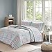 Comfort Spaces Reversible Quilt Set - Vermicelli Stitching Bohemian Design, All Season, Lightweight, Coverlet Bedspread Bedding, Shams, Twin/Twin XL(66