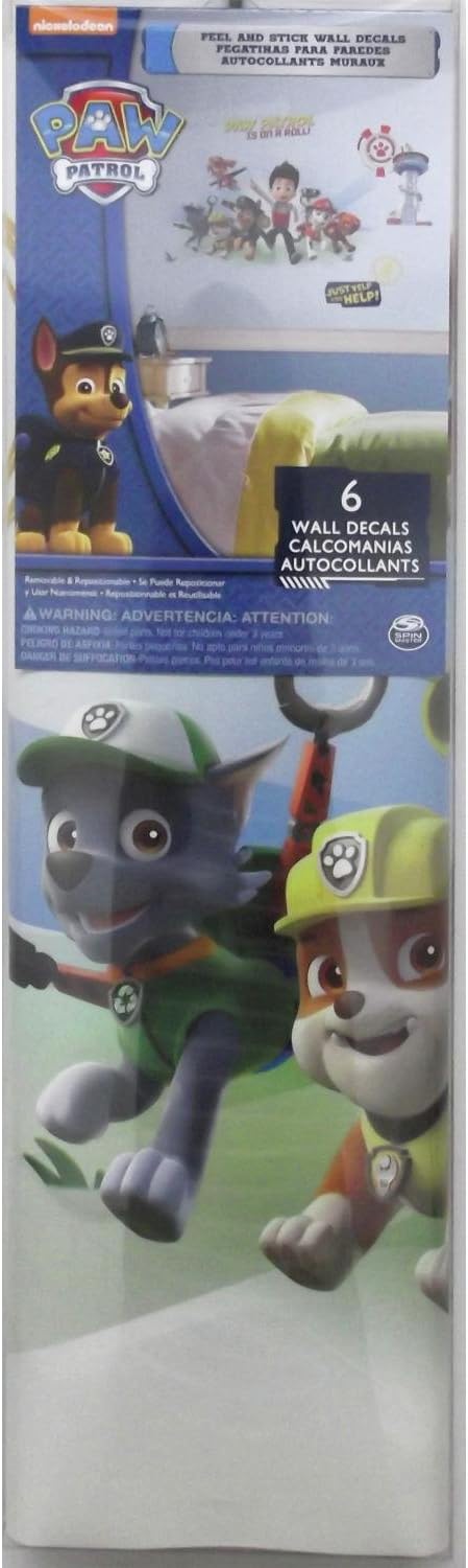 RoomMates RMK2641GM Paw Patrol Wall Graphix Peel and Stick Giant Wall Decals,Multicolor, 50 cm L X 70.6 cm W - Image 5