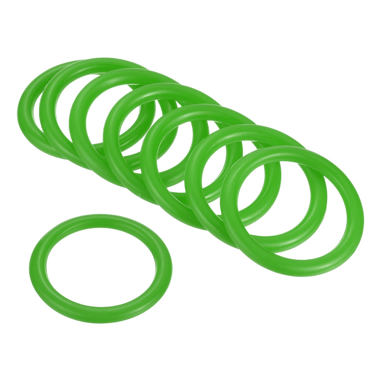PATIKIL Carnival Ring-Toss Rings 4cm ID, 24 Pack Plastic Hoop for Outdoor Party Favor Game Booth, Green