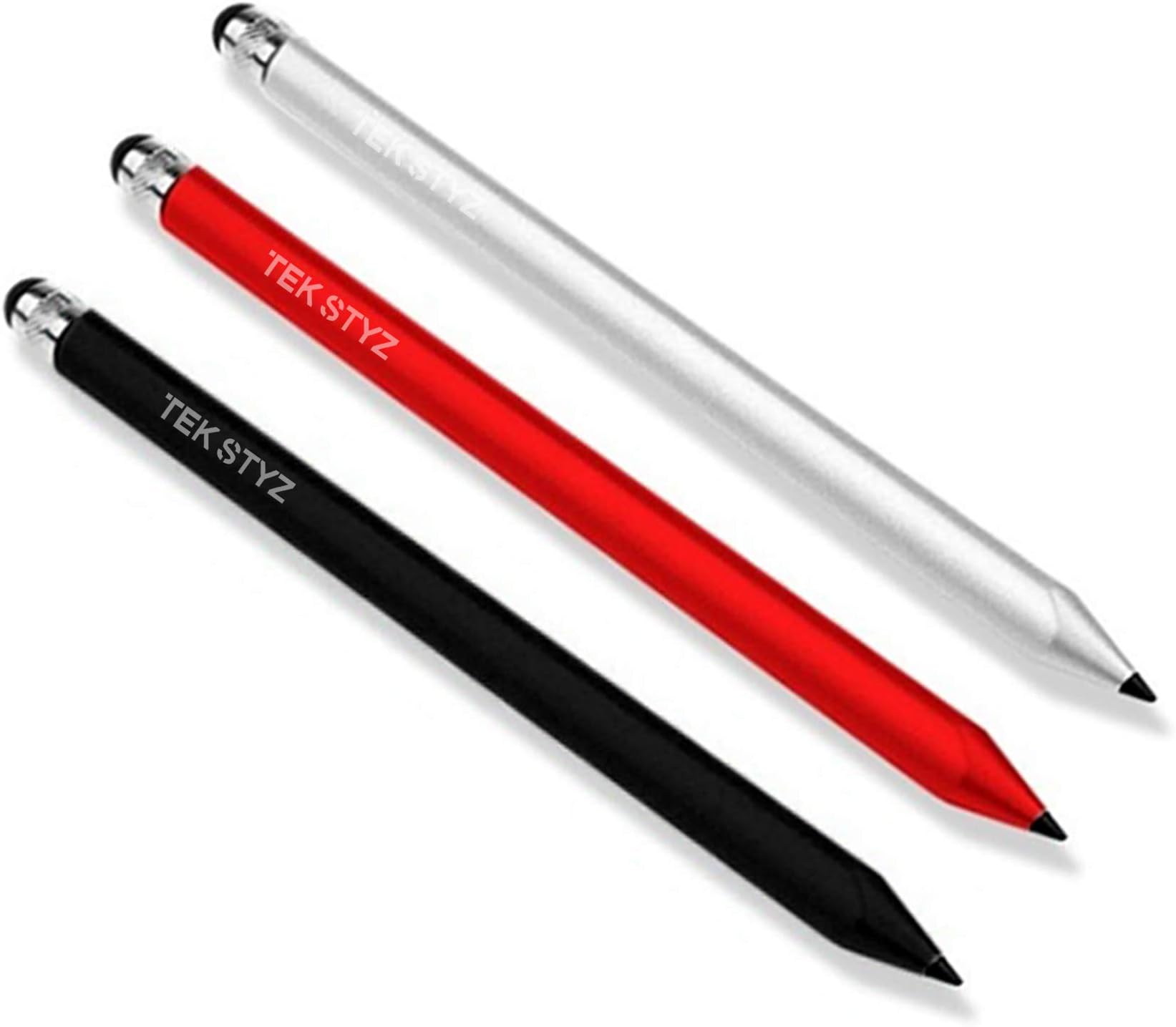 Tek Styz PRO Stylus for Microsoft Surface Go High Accuracy Sensitive in Compact Form for Touch Screens [3 Pack-Multi-Color]