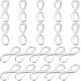 PH PandaHall 20pcs Infinity Symbol Connectors Alloy Link Connectors Tibetan Style Link Charms Pendants for Men Women DIY Necklace Pendant Bracelet Earring Jewelry Making