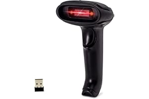 Wireless USB Barcode Scanner,Symcode Handheld Automatic CCD Barcode Scanner Reader 2.4GHz Wireless & USB2.0 Wired, Support Mac OS X, Android, Windows 10 and iOS 9