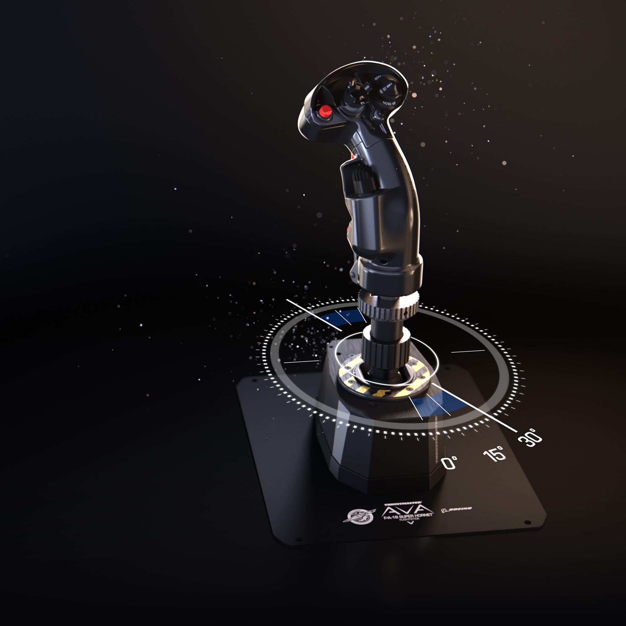 Thrustmaster AVA F/A-18 Super Hornet Flightstick, modulare Basis für Flugsimulations-Joystick auf dem PC, Nachbildung des F/A-18C Hornet-Kampfflugzeug-Flightsticks im Lieferumfang enthalten 6