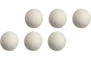 6pcs Wool Dryer Balls for Laundry Reusable Softener Balls to Reduce Static and Dehumidify Clothes in Washing Machine