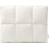 Comfyable Puffy Laptop Sleeve 15 Inch 16 Inch, Quilted Puffer Laptop Carrying Case, Pillow Pouch Compatible for MacBook Air 15 in M4 2025 & MacBook Pro 16 in M4 2024, Rice